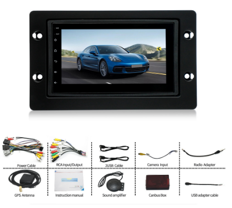 7"android 13  bilstereo  SAAB 9-5 (2005--2011) GPS WIFI carplay android auto blåtand rds Dsp ROM: 32GB RAM:2GB