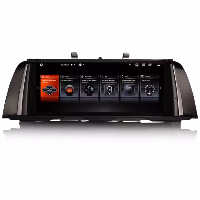 10,25" android 12  bilstereo  BMW 5-serie F10/F11 (2010---2012) CIC System gps dsp wifi carplay android auto blåtand ROM:128GB , RAM: 8GB, 4G