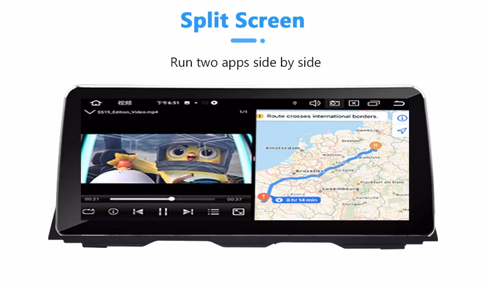 12.3" android 13 bilstereo BMW 5 Series F10/F11 (2013-2017)  NBT system  gps carplay android auto blåtand rds Dsp ROM: 256GB  ,RAM:8GB, 4G LTE