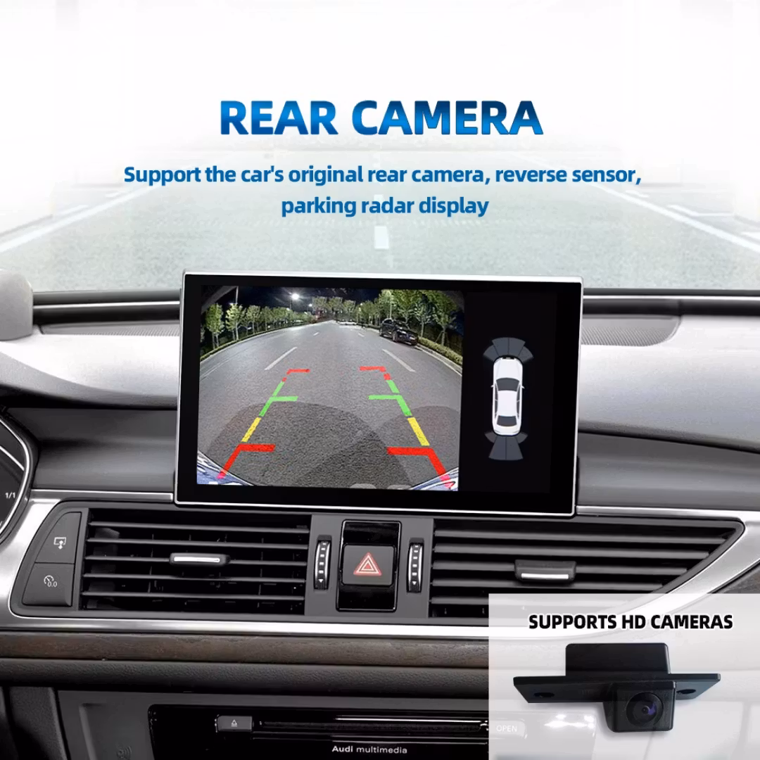 9"android 13 bilstereo  Audi A7 ( 2011--2016) gps wifi carplay android auto blåtand rds Dsp RAM: 8GB, ROM:128GB, 4G LTE