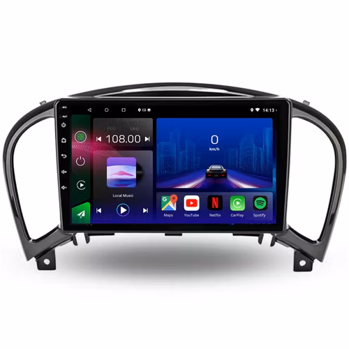9" android 13 , bilstereo Nissan Juke (2010--2014)gps wifi carplay android auto blåtand rds Dsp RAM :8GB  Rom :256GB  4G LTE