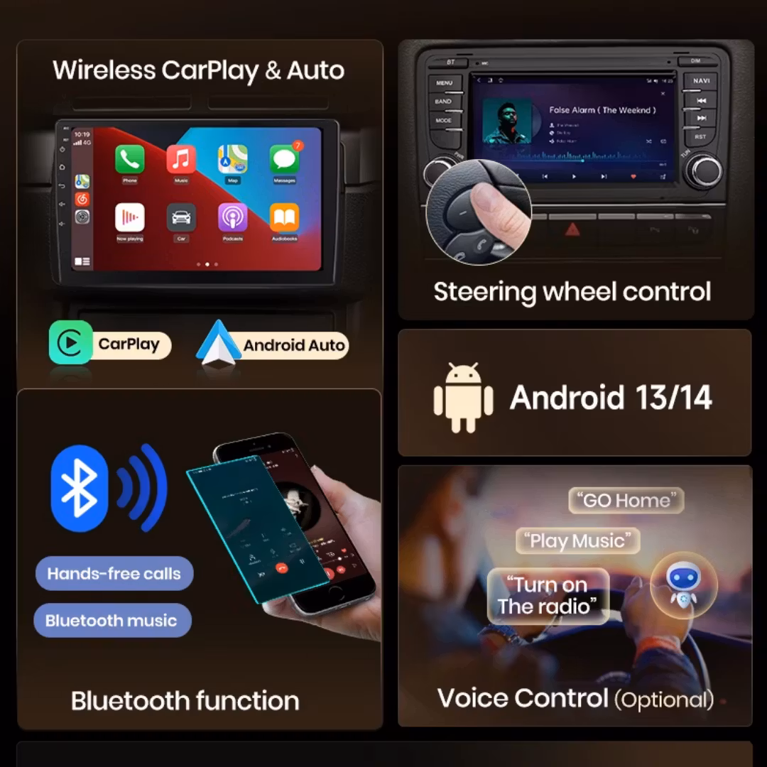 7" android 12. Bilstereo  Fiat Ducato ( 2012--2020) gps wifi carplay android auto blåtand rds Dsp RAM : 6GB  Rom : 128GB, 4G LTE
