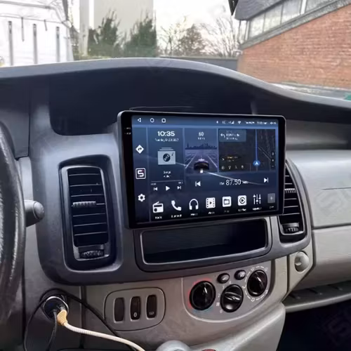 9,5" android 13 bilstereo  RenaultTraffic(2007--2012) gps wifi carplay android auto blåtand rds Dsp RAM:8GB, ROM:256GB  ,4G LTE
