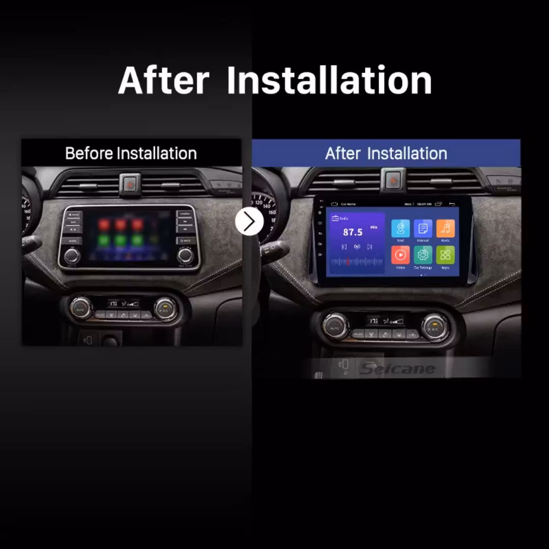 9"android 13, bilstereo Nissan Micra  ( 2017-2020) gps wifi carplay android auto blåtand rds Dsp RAM: 4GB, ROM 64GB,4G