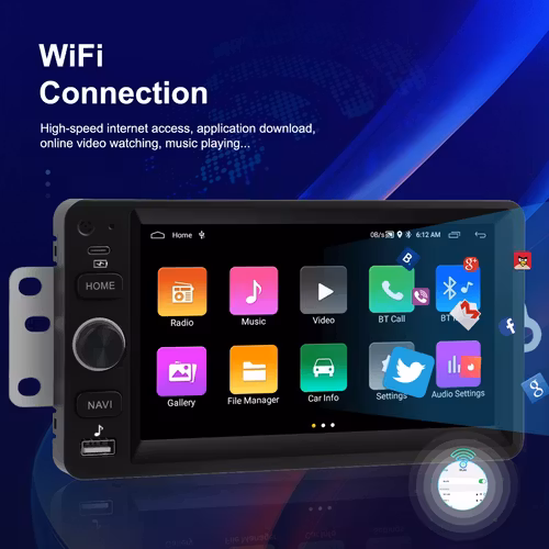 7" android 13. Bilstereo. Chevrolet  SSR (2003-2006)   gps wifi carplay android auto blåtand rds Dsp RAM:2GB  ROM: 64GB