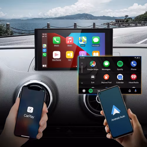 7" android 13. Bilstereo  Audi A3 (2013--2018) gps wifi carplay android auto blåtand rds Dsp RAM: 8GB,ROM:129GB,4G LTE