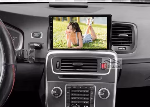 9" android 12, bilstereo  Volvo v60 , s60 (2014--2017)gps carplay android auto blåtand rds Dsp RAM:4GB,  ROM: 64GB, 4G LTE + gratis backkamera