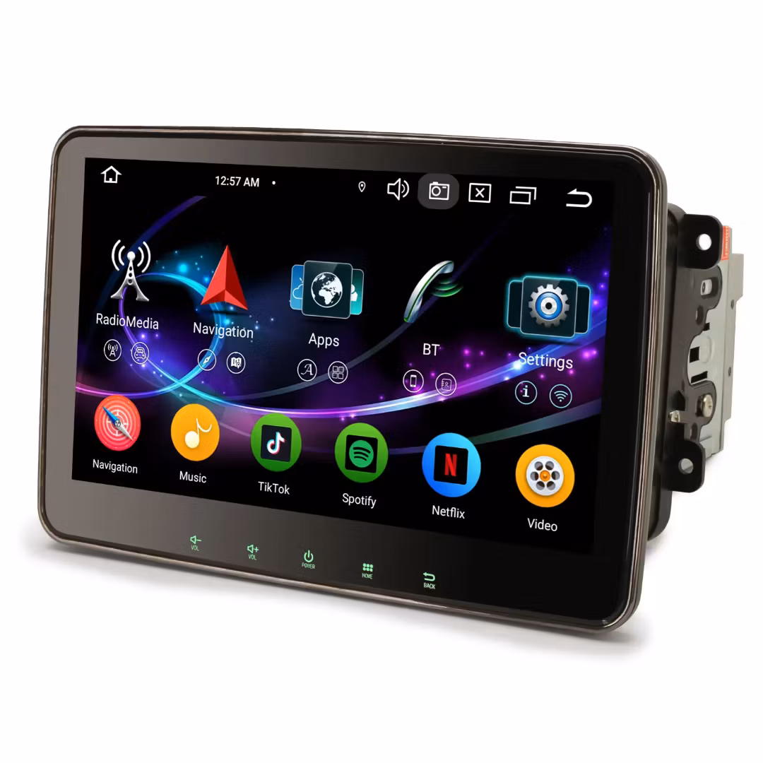 10,1" android14. Roterande avtagbar skärm, bilstereo SKODA bilar(2006--2014) Gps,carplay Rds,bluetooth,Dsp,RAM: 4GB,ROM: 64GB, wifi, 4G LTE, + Gratis backkamera