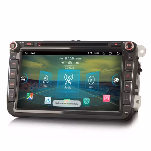 8" android 14 ,bilstereo dvd spelare Skoda Bilar ( 2004--2015) Gps,Car android auto,bluetooth,DSP,,wifi, RAM: 4GB,ROM:64GB, 4G LTE+ GRATIS KAMERA