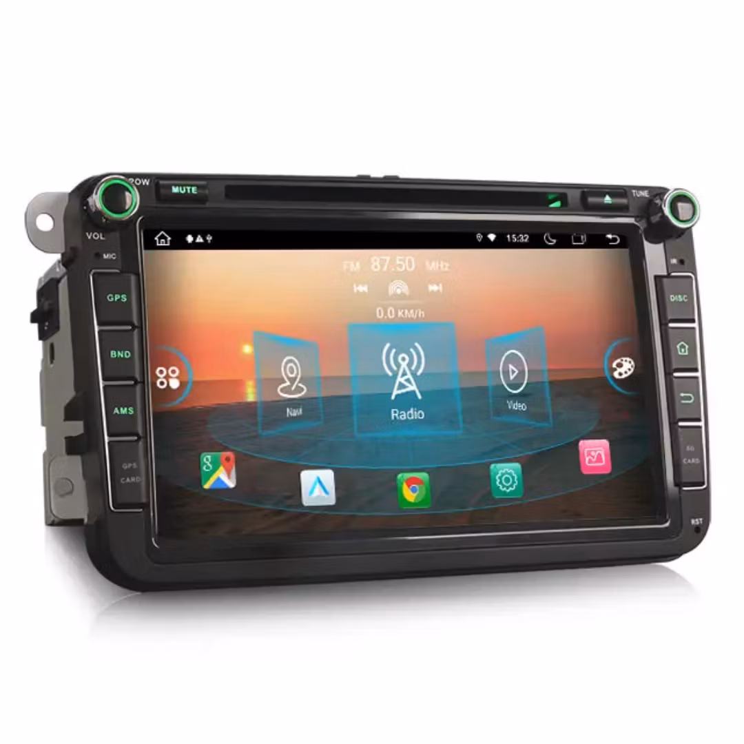 8" android 14 ,bilstereo dvd spelare Skoda Bilar ( 2004--2015) Gps,Car android auto,bluetooth,DSP,,wifi, RAM: 4GB,ROM:64GB, 4G LTE+ GRATIS KAMERA