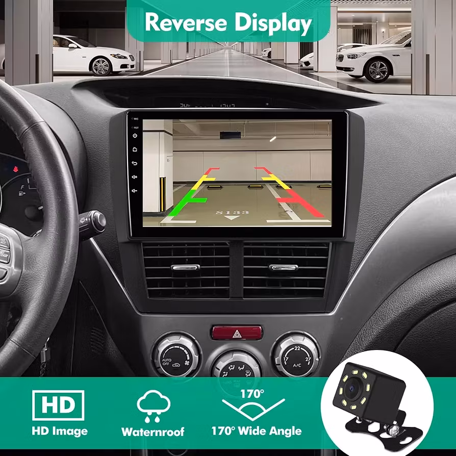 Kopia 9"android 14 bilstereo  Subaru Forester/ impreza ( 2007---2013) gps wifi carplay android auto blåtand rds Dsp RAM:6GB,ROM: 128GB,4G lte+ Gratis backkamwra