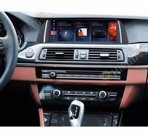 10,25" Android 14 Bilstereo BMW 5-serie F10/F11 (2011–2012) CIC – GPS, CarPlay, Android Auto, 4G LTE Ram: 8GB,Rom: 128GB + Gratis Backkamera
