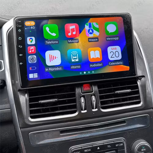 9" Android 15 Bilstereo för Volvo XC60 (2014–2017) – Trådlös CarPlay, Android Auto, 4G LTE, GPS, DSP, 8GB RAM / 128GB ROM + Gratis Backkamera