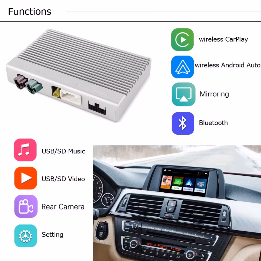 Carplay android auto box BMW NBT SYSTEM. 3-serie F30 F31 F34 F35 4-serie F32 F33 F36 【År 2011-2016】