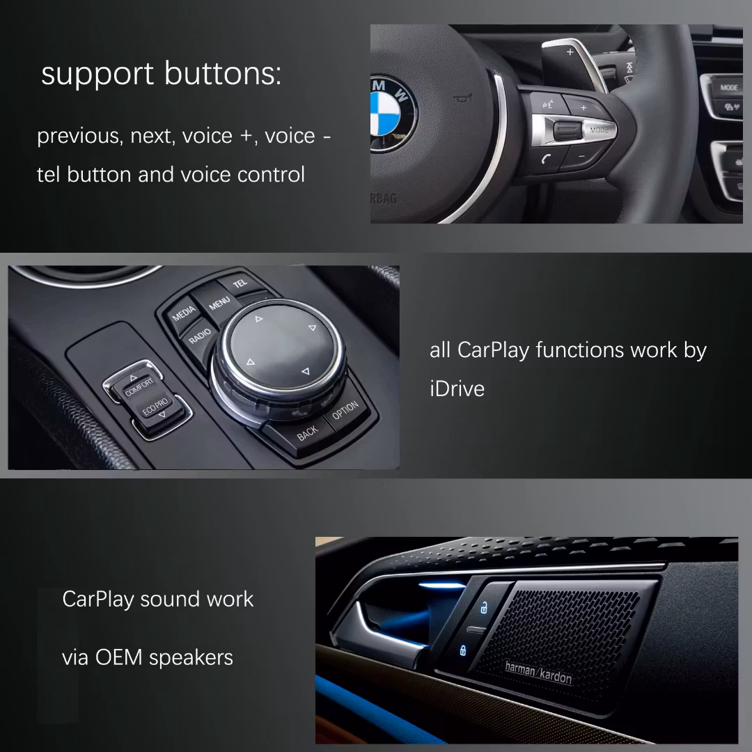 Carplay android auto box BMW NBT SYSTEM.X3 F25 X4 F26  【År 2013-2016】