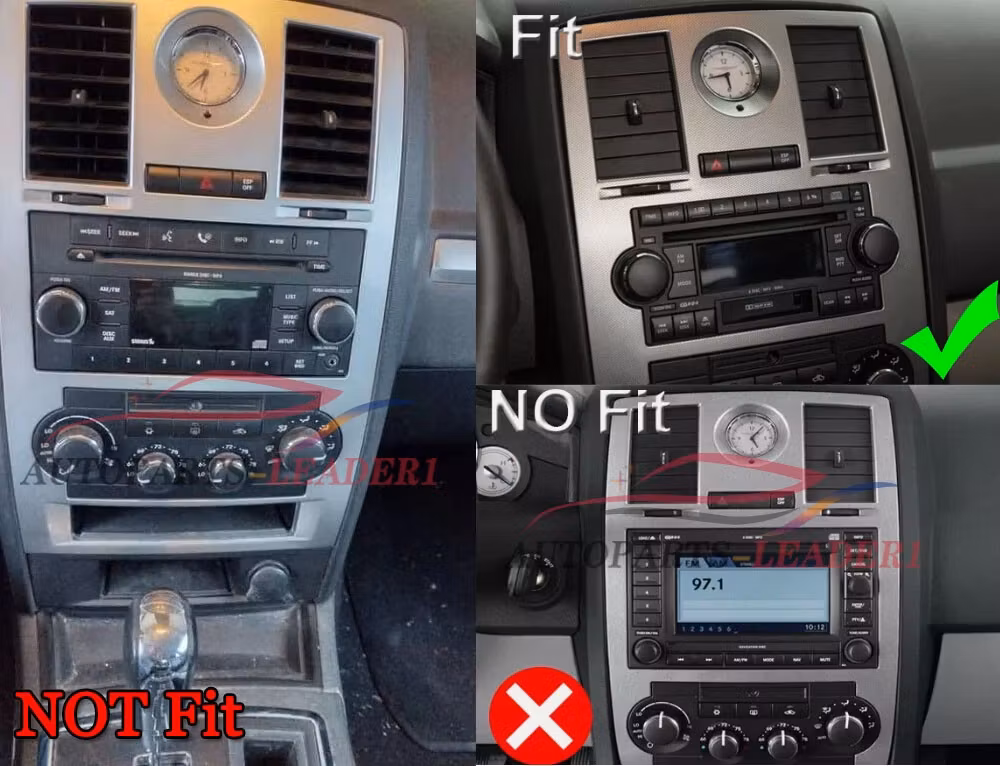 6.2" android 15 Bilstereo Chrysler 300C(2004--2008) gps wifi carplay android auto blåtand rds Dsp RAM:6GB, ROM:128GB 4G lte, Gratis backkamera