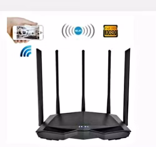 1920 x 1080P trådlös router WiFi IP P2-dold kamera,64GB