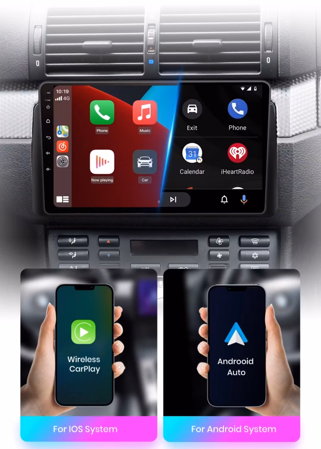 10,1" Android 12 Bilstereo Renault Master (2010–2021) – GPS, 4G LTE, Ram:8GB ,Rom:256GB,CarPlay & Android Auto