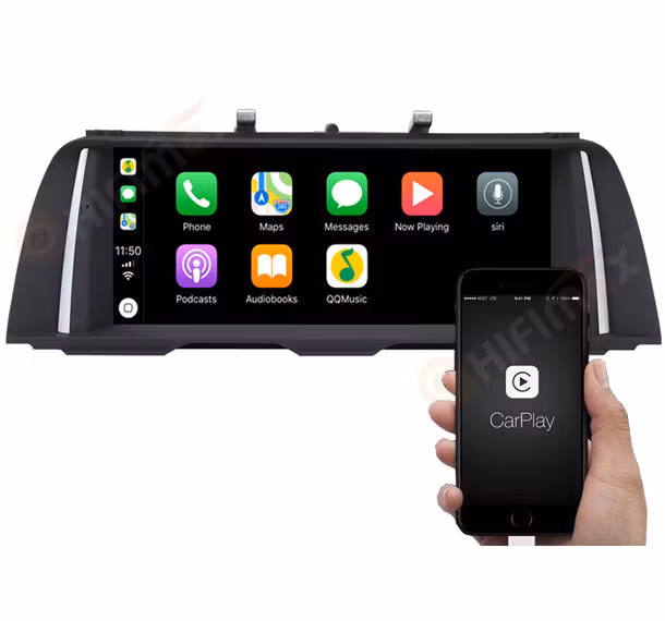 10,25" Android 14 Bilstereo BMW 5-serie F10/F11 (2013–2017) NBT – GPS, CarPlay, Android Auto, 4G LTE Ram: 4GB,Rom: 64GB + Gratis Backkamera