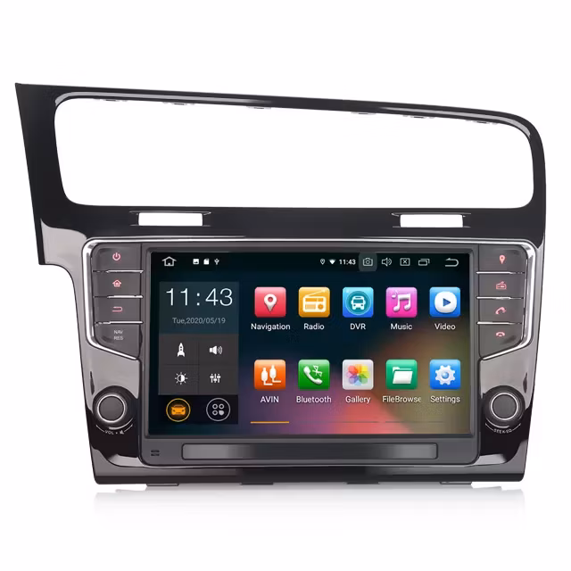 9" bilstereo android 10 ,VW Golf 7