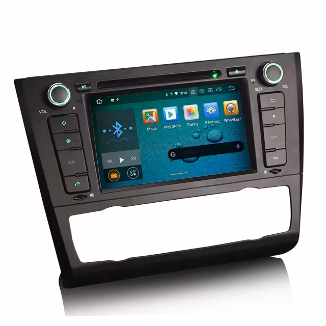 7" android 12 Bilradio BMW E81,E82 , E88 ( 2005--2012) gps wifi carplay android auto blåtand rds Dsp Ram:4GB, Rom: 64GB , 4GSIM  wifi dvd spelare