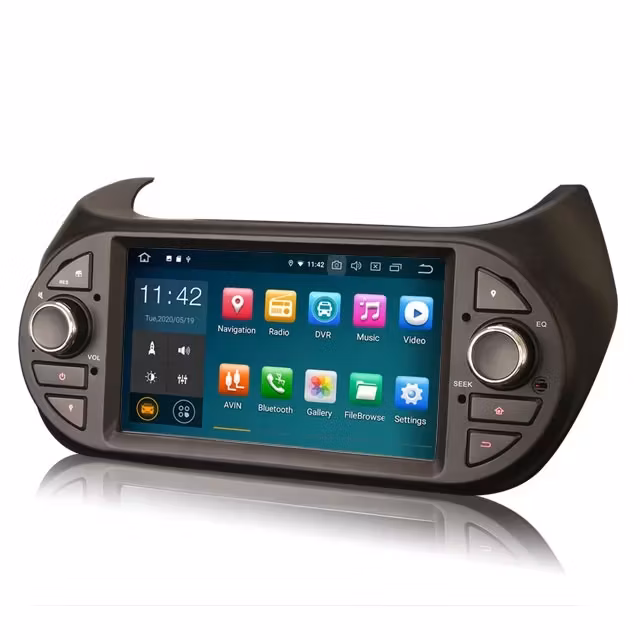 7" Android 12 bilstereo,Fiat Fiorino ( 2008---2017) gps wifi carplay android auto blåtand rds Dsp 64gb