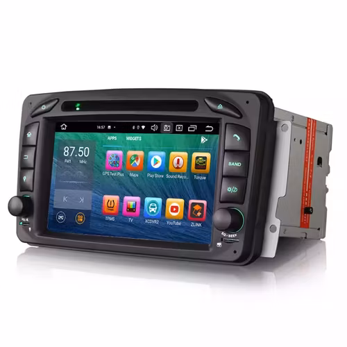 7" android 10,bilstereo Mercedes Benz C-klass,CLK- klass, viano