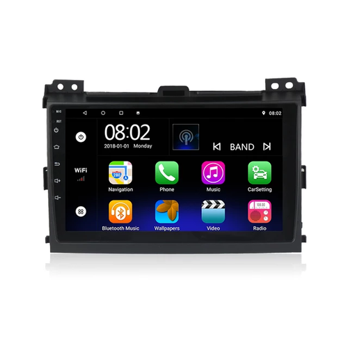 Android 10 ,9" bilstereo ,GPS,wifi Toyota Landcruiser Prado 120 ( 2002  ---  2009)