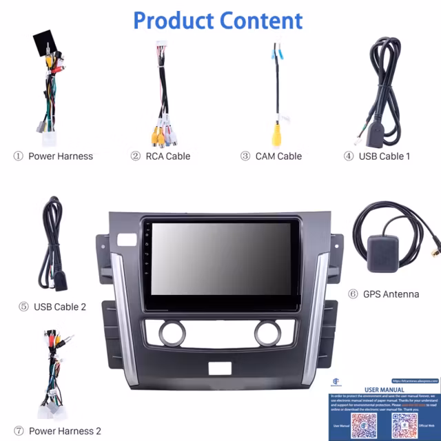 Andro7d 10, bilstereo ,gps,wifi,Nissan Patrol, 2015