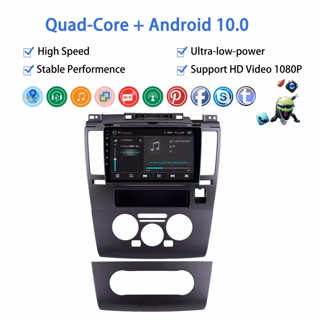 9" ansroid 10, bilstereo ,gps,wifi, NissanTiida(2005----2010)
