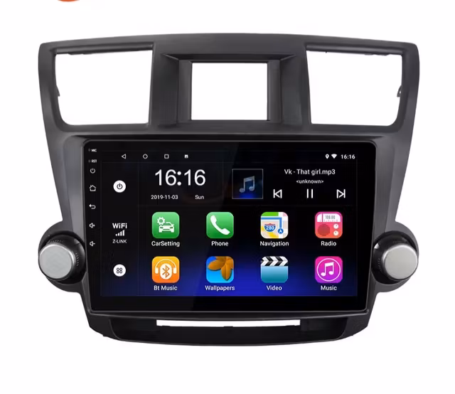 10" Android 10, bilstereo Mitsubishi Highlander (2009---2015)