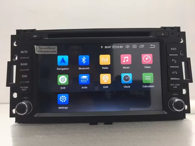 7" android 10, bilstereo Hummer H3 (2006---2009)