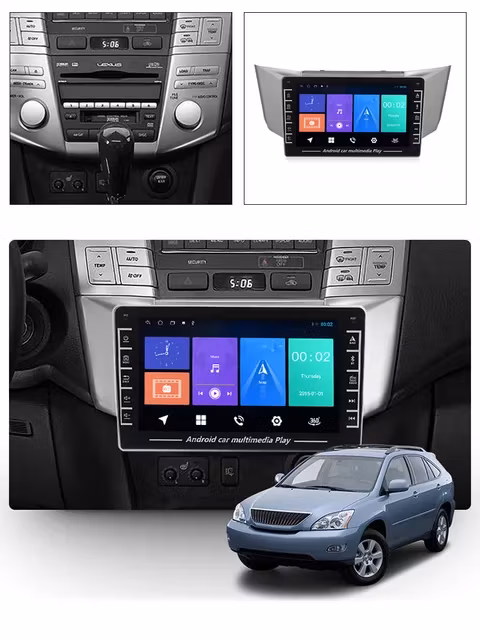8" android 10, bilstereo Lexus RX300,RX330,RX350,RX400H (2003--2009)