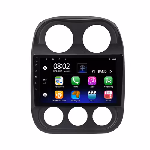 Android 10, bilstereo Jeep compass (2010--2016)
