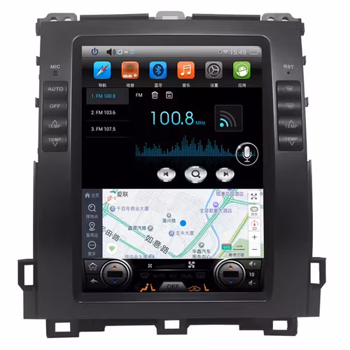 10.1 "android 10, bilstereo Toyota land cruiser  prado( 2002--2009)