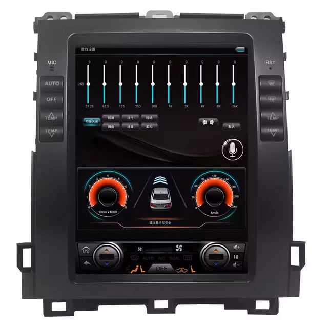 10.1 "android 10, bilstereo Toyota land cruiser  prado( 2002--2009)
