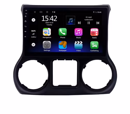 10,1" android 12,bilstereo Jeep Wrangler (2015--2017) ,gps, Wi-Fi, 64gb,4G WiFi-modul