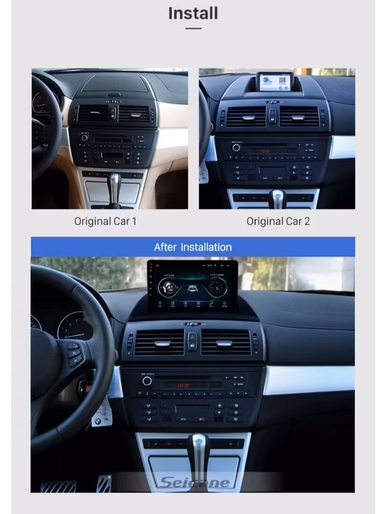 9" android  10,bilstereo BMW X3,E83 (2004--2012) GPS,WIFI,32GB
