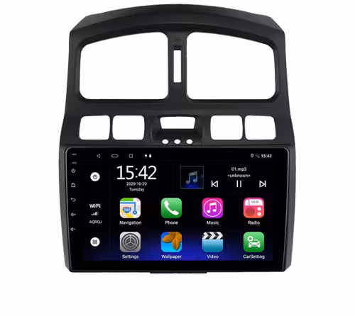 9"android  10,bilstereo Hyundai  santafe  (2006--2015) wifi,gps,32GB