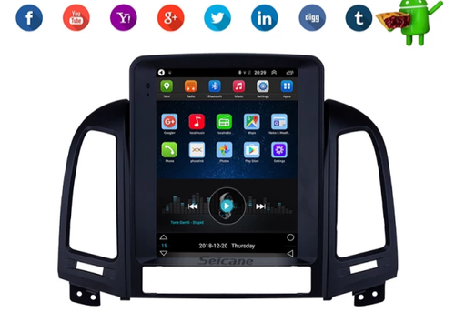 9,7" android  10,bilstereo Hyundai  santafe (2005--2012),gps, wifi, 32GB