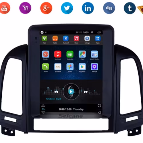 9,7" android  10,bilstereo Hyundai  santafe (2005--2012),gps, wifi, 32GB