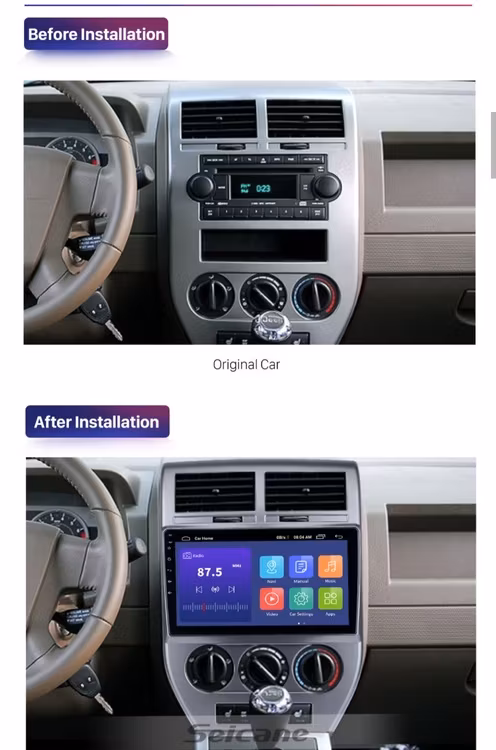 9" Android 11, bilstereo Jeep compass,Patriot (2006--2010),gps,wifi 32GB DSP Carplay  4G