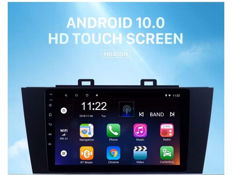 9"android 10,bilstereo Subaru Legacy (2015--2018) gps, wifi, 32GB, blåtand