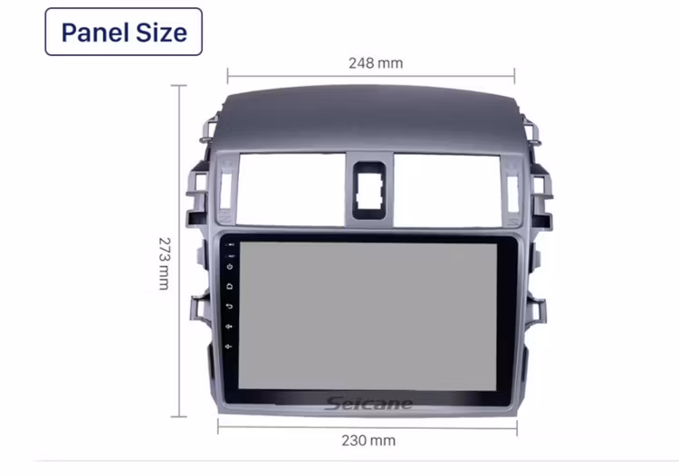 9"android 10,bilstereo  Toyota Corolla ( 2006---2012)