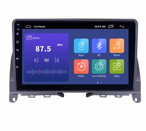 9"android 10, bilstereo Mercedes Benz  C -klass(2007--2014) GPS,wifi, 32GB, blåtand