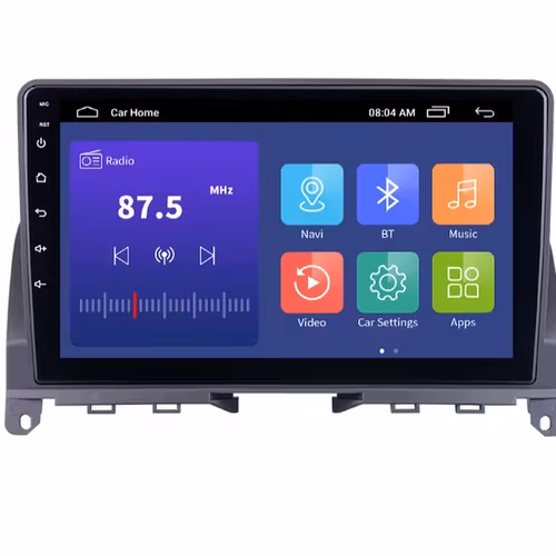 9"android 10, bilstereo Mercedes Benz  C -klass(2007--2014) GPS,wifi, 32GB, blåtand