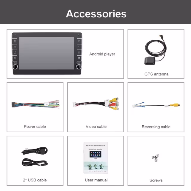 9"android 10, universal bilstereo GPS, wifi, 16GB,blåtand,