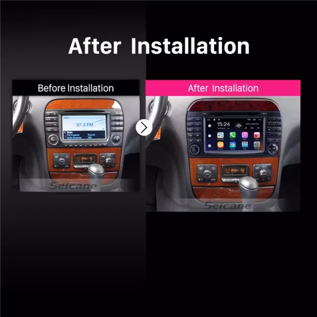 7" android 10,bilstereo  Mercedes S klass (1998----2005) gps,wifi, 32GB, blåtand, CarPlay