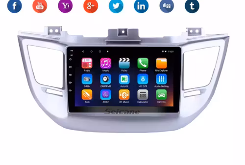 9"android  10, Bilstereo Hyundai Tucson ( 2014---2018) gps,wifi, 32GB, blåtand  carplay