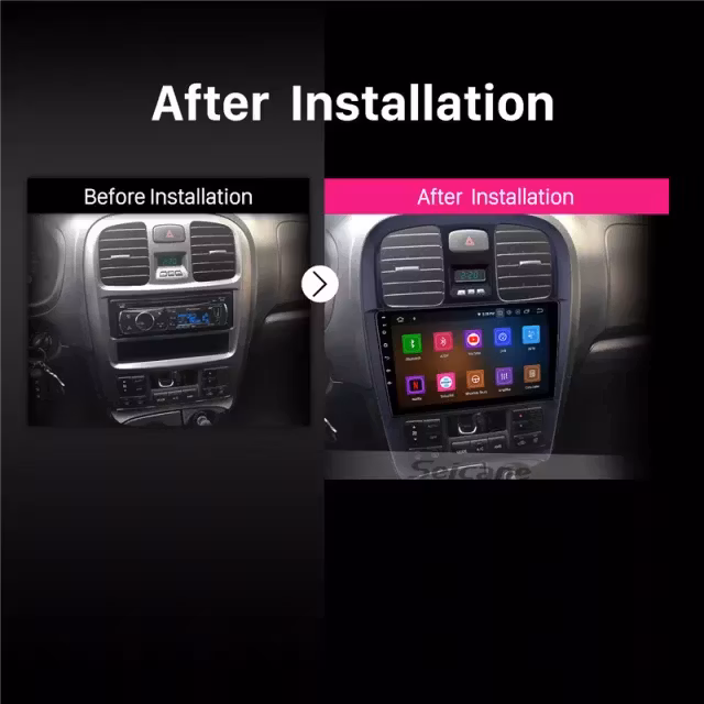 9"android 10,bilstereo Hyundai sonata (2003----2009) gps,32GB, blåtand  wifi,carplay